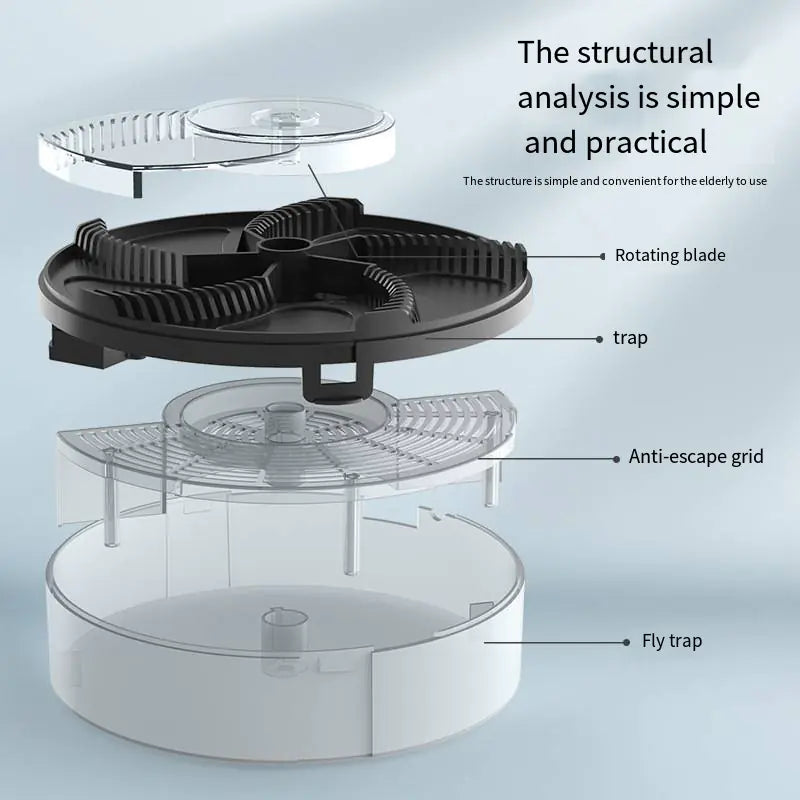 Silent Spin Fly Trap